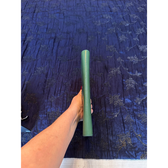 Yves Saint Laurent Green Patent Leather Clutch - Picture 12 of 12